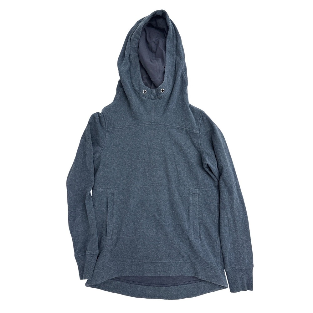 Lululemon Heathered Charcoal Gray High Neck Funnel Hoodie Pullover Womens 4